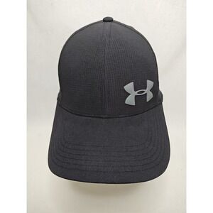 Under Armour Men's Black Fitted Logo Hat Cap M/L FW2017 Clean!